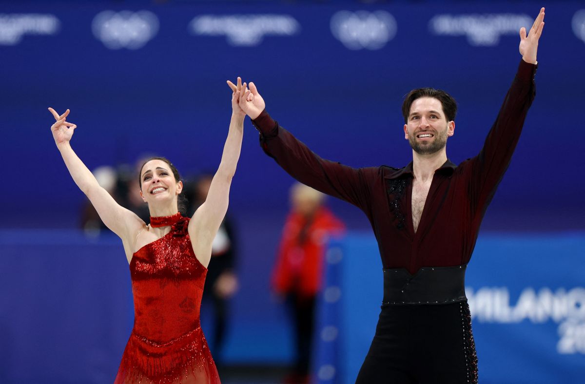 Дианна Стеллато-Дудек и Максим Дешам на Олимпийских играх 2026 года в Милане. Фото: Reuters