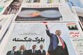 Иранская газета с фотографией президента США Дональда Трампа на обложке. Фото: Reuters