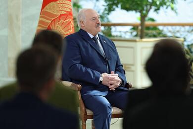 Александр Лукашенко во время интервью китайским медиа. Минск, 22 августа 2025 года. Фото: пресс-служба политика