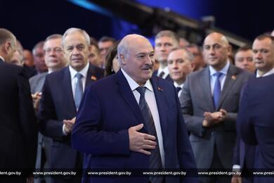 Александр Лукашенко на III Минской международной конференции по евразийской безопасности. 28 октября 2025 года. Фото: пресс-служба Лукашенко