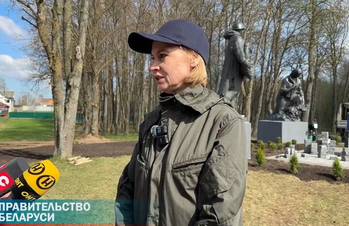 Наталья Петкевич на субботнике 18 апреля 2026 года. Скриншот видео
