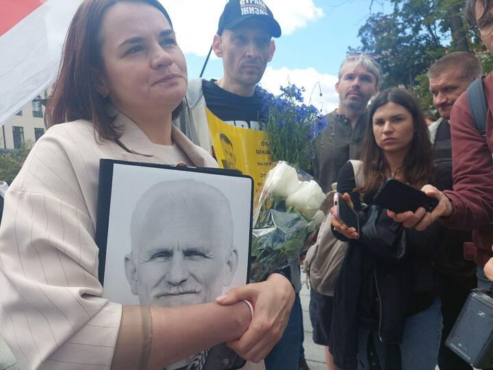 Светлана и Сергей Тихановские в Вильнюсе. 28 июня 2025 года. Фото "Зеркала" Светлана и Сергей Тихановские в Вильнюсе. 28 июня 2025 года. Фото "Зеркала"