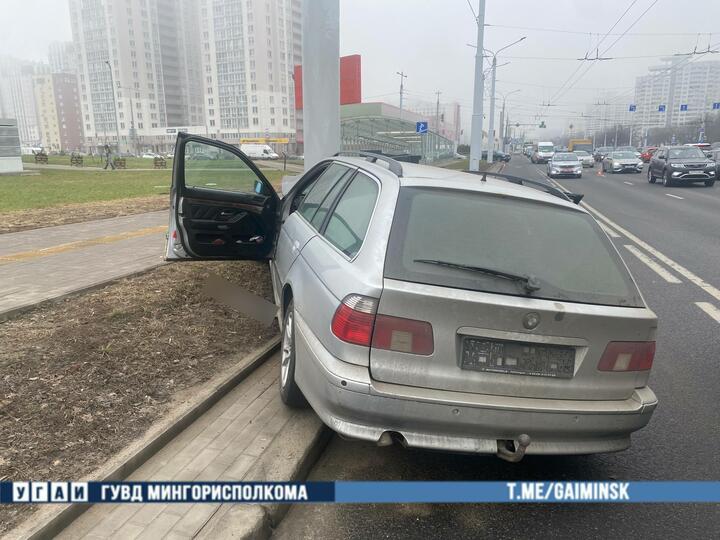 Авария на проспекте Независимости. 27 марта 2026 года, Минск. Фото: ГАИ